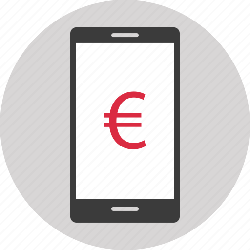 Dollar, euro, mobile, money, online, shopping, sign icon - Download on Iconfinder