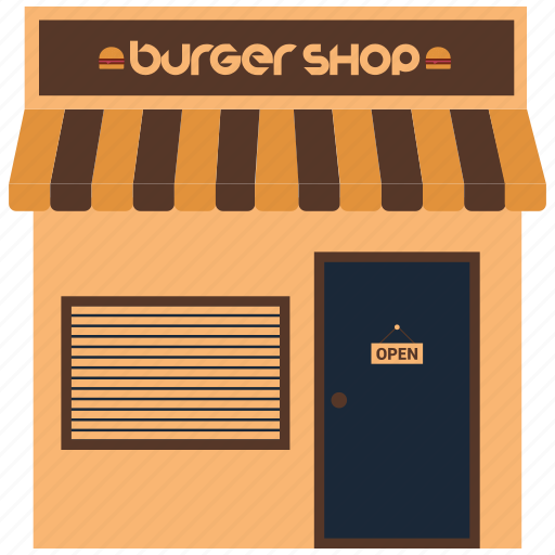 Burger shop, food booth, kiosk, shop, street food icon - Download on Iconfinder