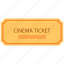 cinema, movie, ticket 