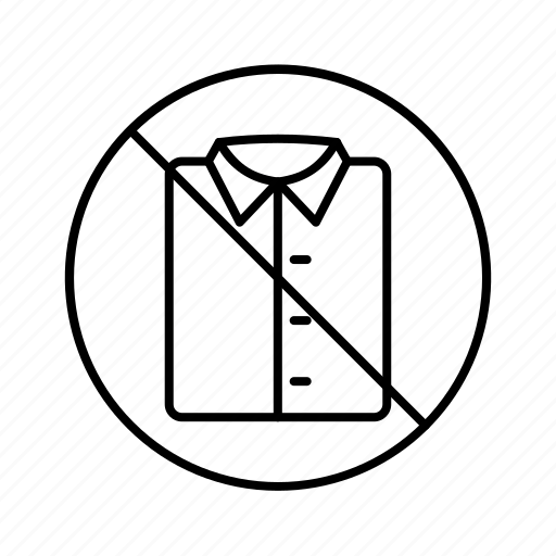 Shirt, prohibition, forbidden, not, allowed icon - Download on Iconfinder