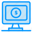 dollar, monitor, online 