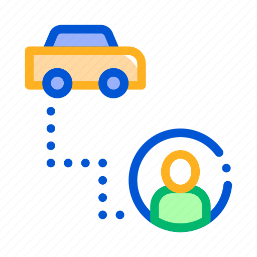 Destination, online, passenger, taxi icon - Download on Iconfinder