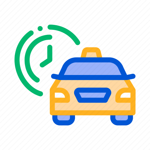 Online, taxi, time, waiting icon - Download on Iconfinder