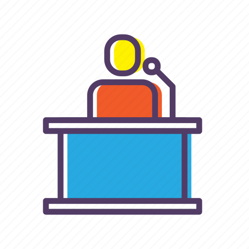 Lectern, lecture, speaking, teacher, teaching icon - Download on Iconfinder