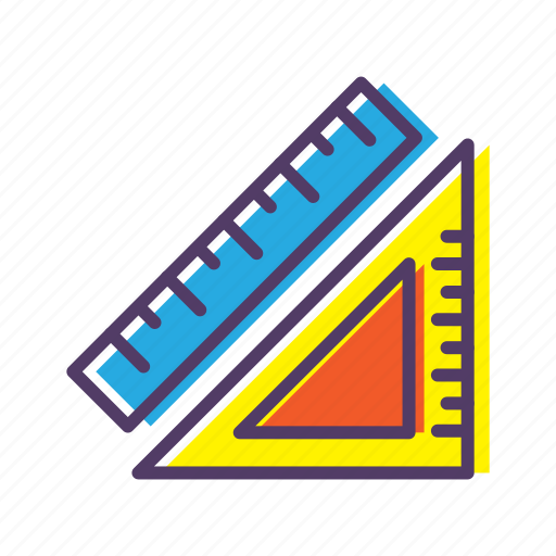 Geometry, learn, math, ruler, school icon - Download on Iconfinder