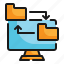 folder, share, data, internet, web, file, document, online icon 