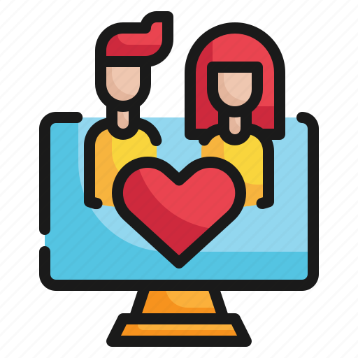 Dating, couple, love, date, valentine, heart, online icon icon - Download on Iconfinder