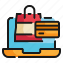 shopping, store, credit, card, payment, shop, ecommerce, online icon