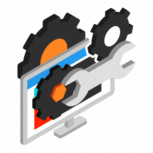 Isometric, object, technicalsupport, sign icon - Download on Iconfinder
