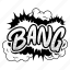 bang, lettering, letter, stickers, sticker, onomatopoeia 