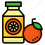 juice, bottle, orange, vitamin, c, beverage 