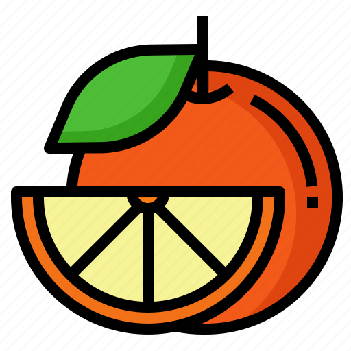Orange, slice, vitamin, c, healthy, mandarin icon - Download on Iconfinder
