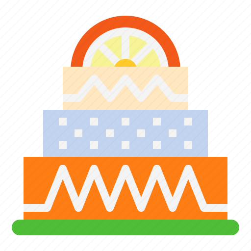Cake, orange, bakery, dessert, sweet icon - Download on Iconfinder
