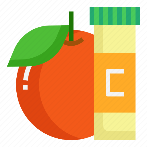 Diet, supplement, vitamin, c, orange, citrus, immunity icon - Download on Iconfinder
