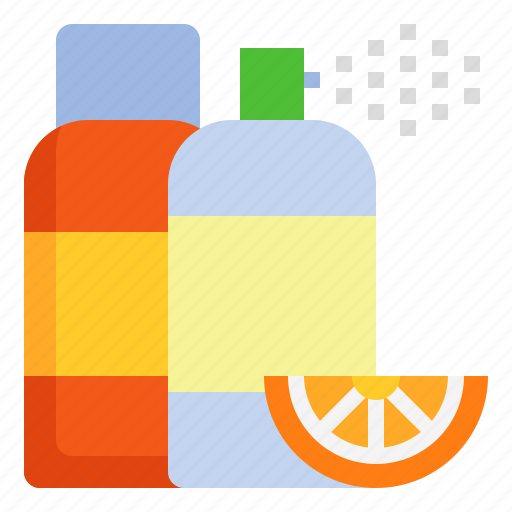 Spray, air, freshener, hygienic, orange, smell icon - Download on Iconfinder