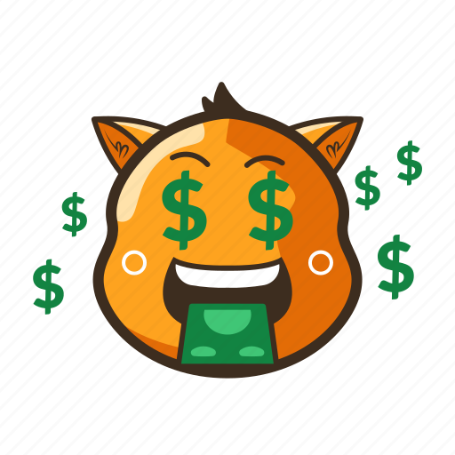 Cat, cute, dollar, emoji, emoticon, money, smile icon - Download on Iconfinder