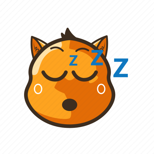 Cat, cute, emoji, emoticon, expression, rest, sleeping icon - Download on Iconfinder