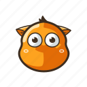 cat, cute, emoji, emoticon, expression, mouth, withiut