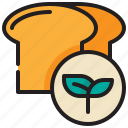 loaf, bread, wheat, food, natural, bakery, organic icon