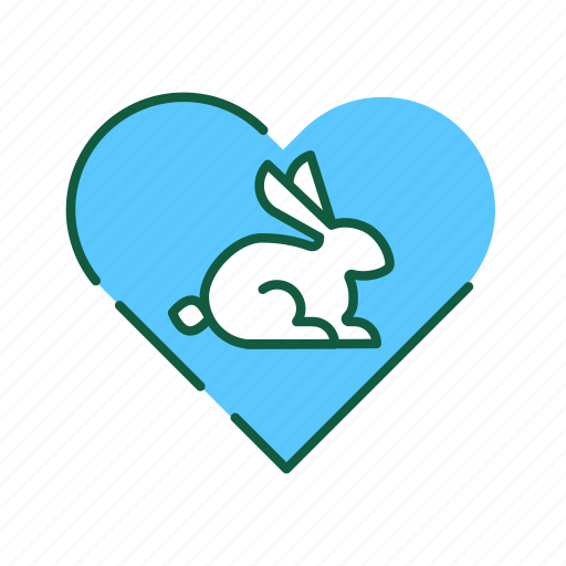 Animal, cosmetic, cruelty free, heart, love, organic, rabbit icon - Download on Iconfinder