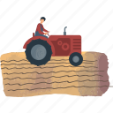 organic, food, farming, gardening, agriculture, people, tractor 