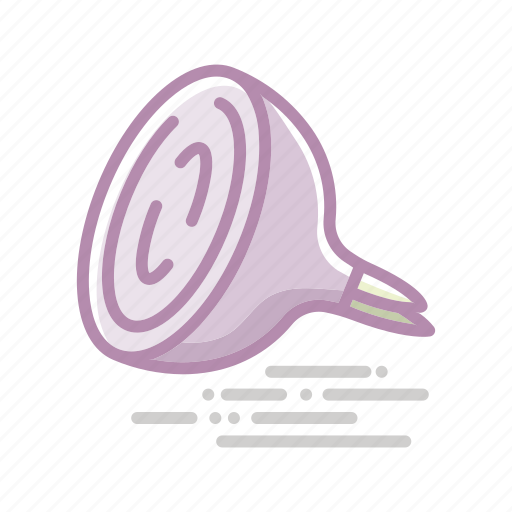 Food, groceries, halved, onion, pink, vegetable icon - Download on Iconfinder