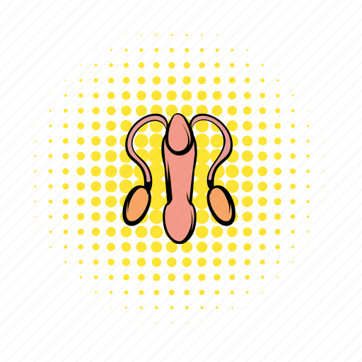 Bladder, comics, gland, human, male, penis, reproductive icon - Download on Iconfinder