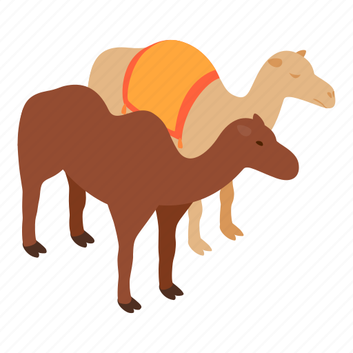 Camel, isometric, object, sign icon - Download on Iconfinder