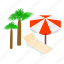 isometric, object, sign, summervacation 