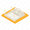 isometric, object, grandmosque, sign