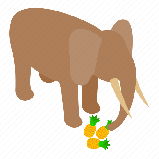 Elephant, isometric, object, sign icon - Download on Iconfinder
