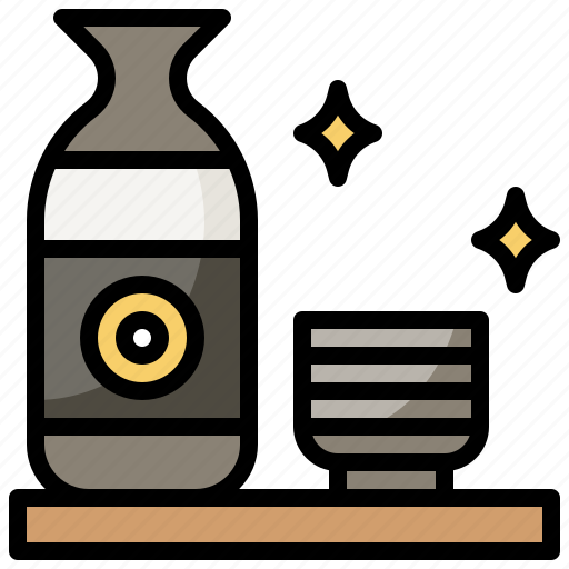 Alcoholic, beverage, drink, japanese, sake icon - Download on Iconfinder