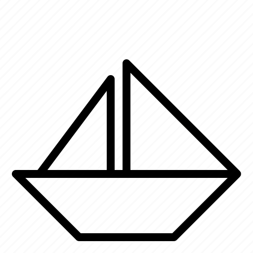 Boat, origami, paper icon - Download on Iconfinder