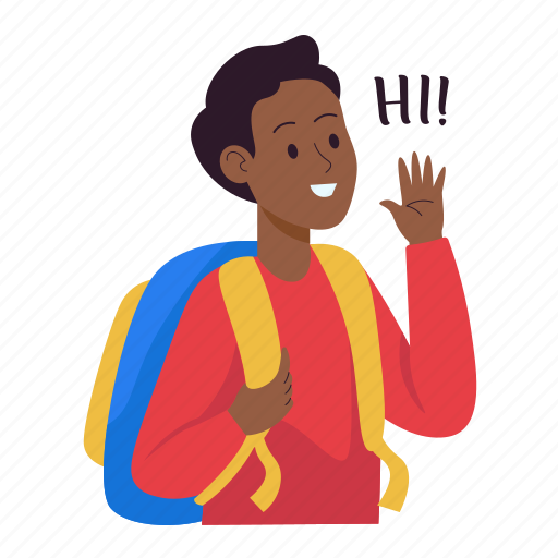 Go to school, goes to school, hi, boy, student, back to school, school icon - Download on Iconfinder
