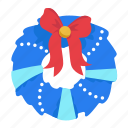 christmas decorations wreath, wreath, ornament, decoration, ribbon, christmas, xmas, merry christmas, celebration