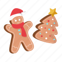 gingerbread, cookies, biscuit, snack, bakery, christmas, xmas, merry christmas, celebration