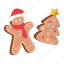 gingerbread, cookies, biscuit, snack, bakery, christmas, xmas, merry christmas, celebration 