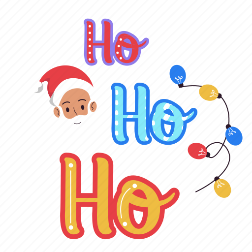 Ho ho ho, greeting, text, santa claus, decoration, christmas, xmas icon - Download on Iconfinder