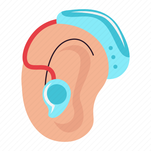 Hearing aid, ear, deaf, equipment, device, disability, disabled icon - Download on Iconfinder