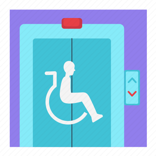 Lift, accessible, wheelchair, elevator, handicapped, disability, disabled icon - Download on Iconfinder