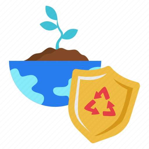 Environment, protection, plant, recycle, shield, earth day, ecology icon - Download on Iconfinder