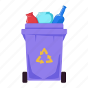 recycling bin, trash, waste, garbage, recycle, earth day, ecology, nature, environment