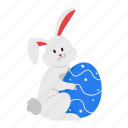 easter bunny, rabbit, egg, bunny, gift, easter, easter day, spring festival, decoration