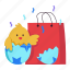 shopping bag, chick, egg, offer, sale, easter, easter day, spring festival, decoration 