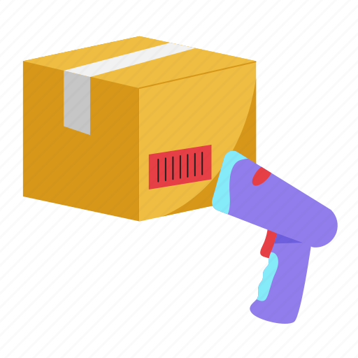 Barcode, scanner, scanning, product, box, shopping, e commerce icon - Download on Iconfinder