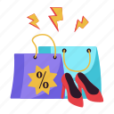 flash sale, discount, offer, fashion, shopping bag, shopping, e commerce, shop, shopping activity