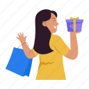 shopping reward, surprise, gift, present, special, shopping, e commerce, shop, shopping activity