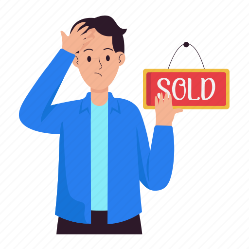 Sold out, sold, sold sign, out of stock, signboard, shopping, e commerce icon - Download on Iconfinder