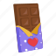 chocolate, bar, sweet, dessert, snack, valentine’s day, happy valentine day, love, romance 