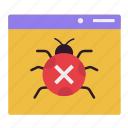 bug, virus, warning, attack, insect, web development, website, web design, seo